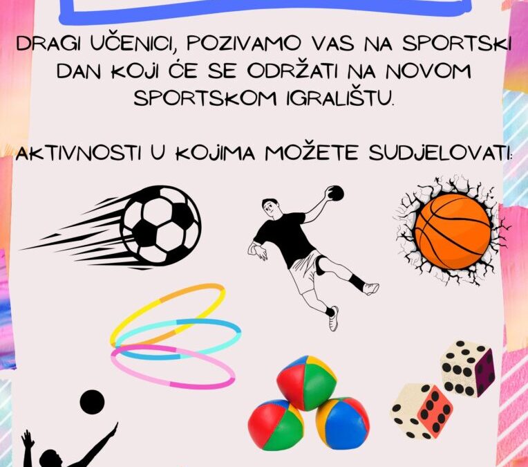 Sportski dan 2. svibnja 9-11h