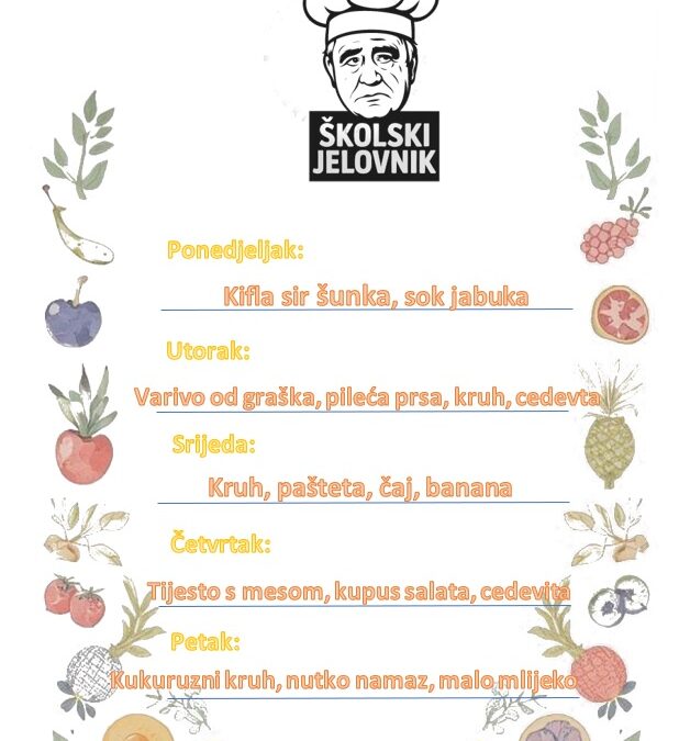 Jelovnik 6. listopada 2025.