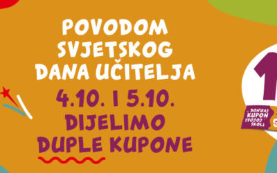 Dupli kuponi povodom Svjetskog dana učitelja