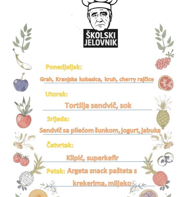 Jelovnik od 15. prosinca 2025.