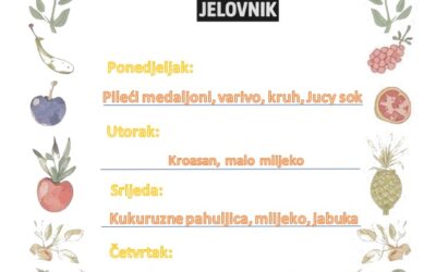 Jelovnik od 8. prosinca