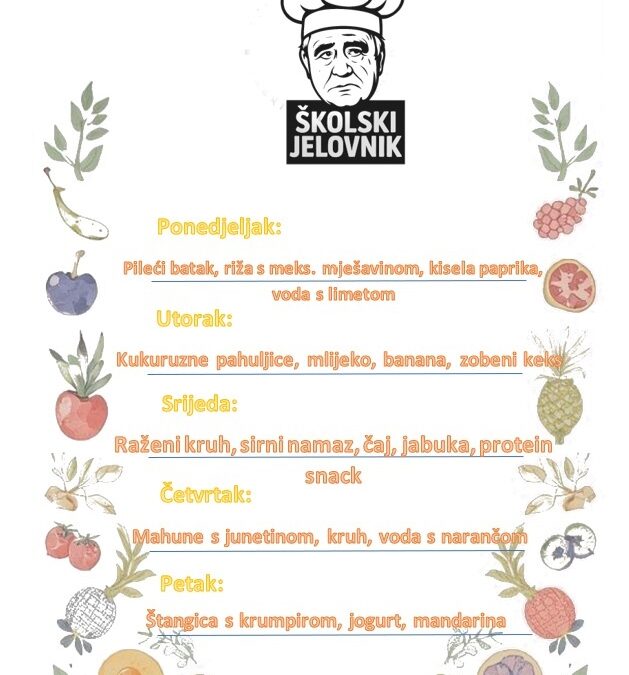 Jelovnik 26. siječnja 2026.
