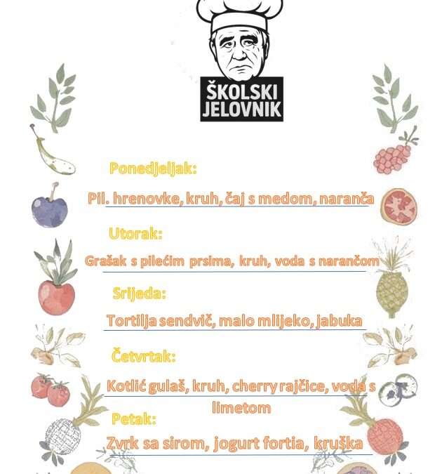 Jelovnik 19. siječnja 2026.