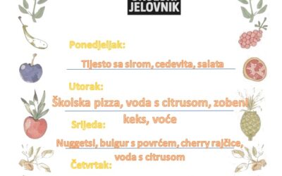 Jelovnik 09. veljače 2026.