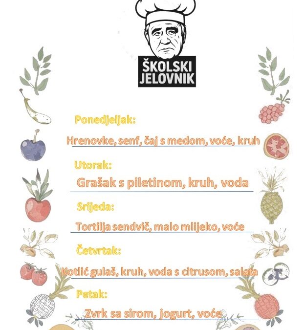 Jelovnik 16. veljače 2026.