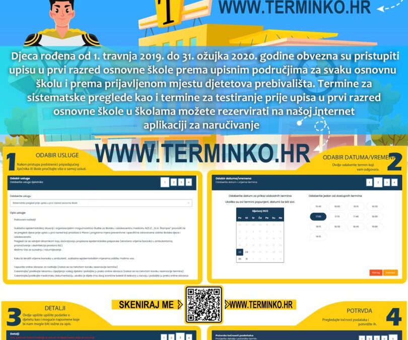 Upis u 1. razred – upute za roditelje