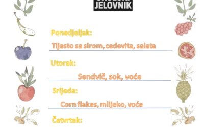 Jelovnik od 8. lipnja